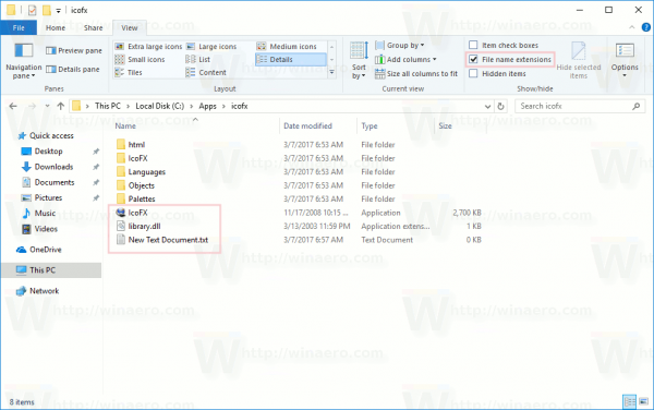File extension exe windows 7
